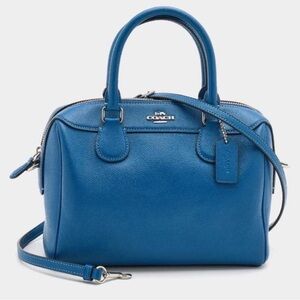 Coach Blue Leather Handbag